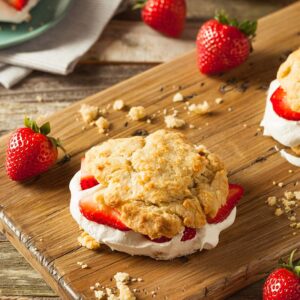 Crème chantilly à la fraise