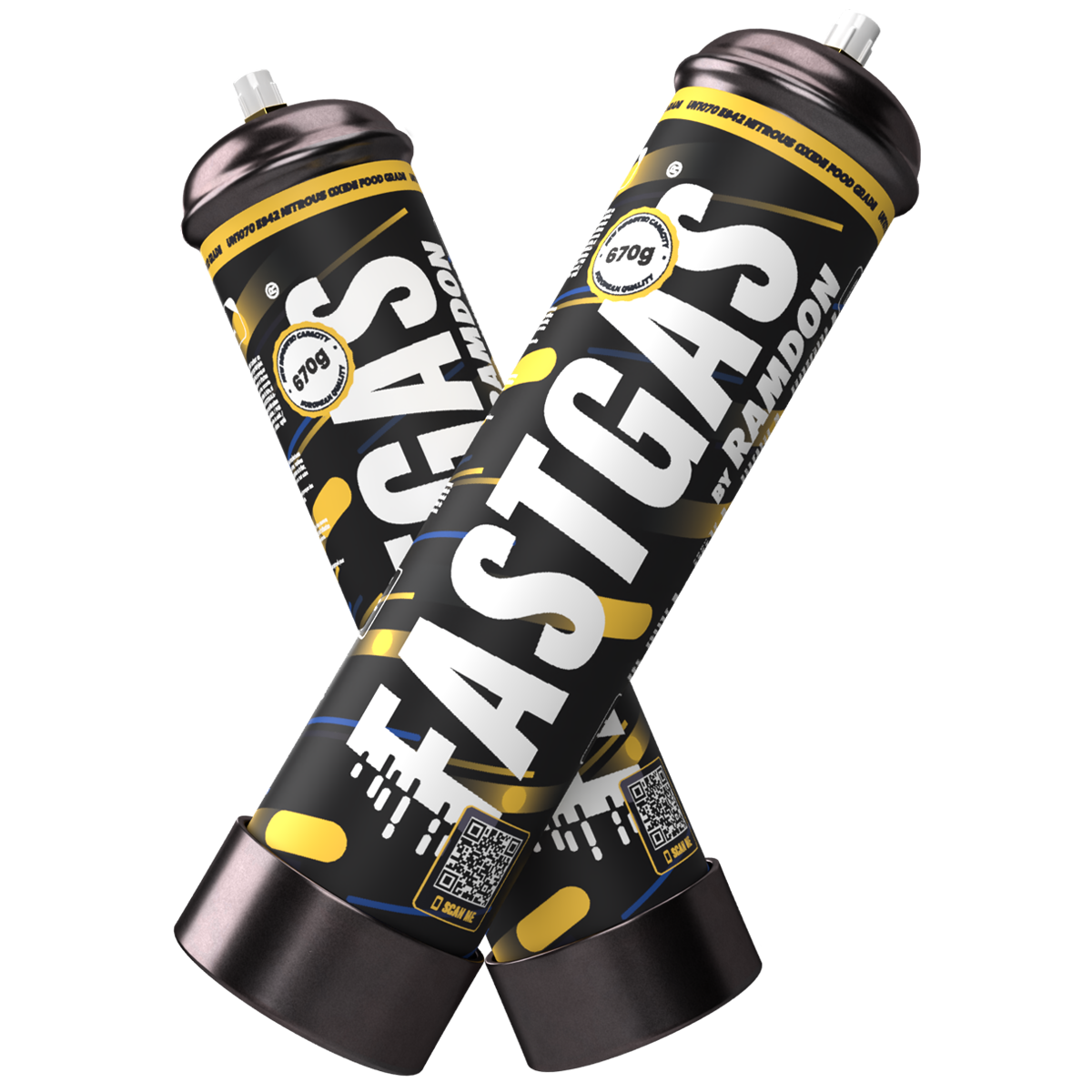 FastGas Original N2O sylinteri 670 Grammaa FastGas