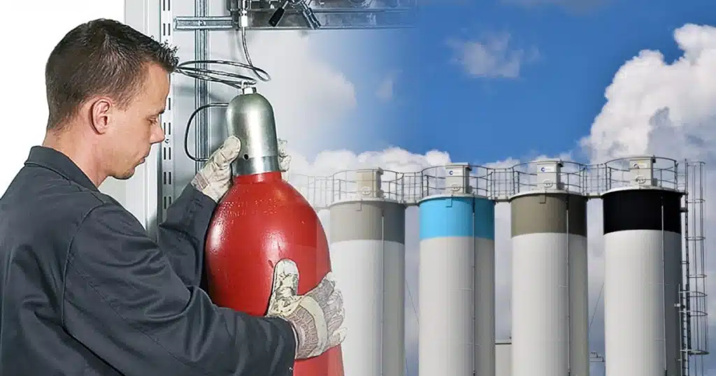 Beschaffung und Sicherheitsinformationen - Industriegaseflaschen