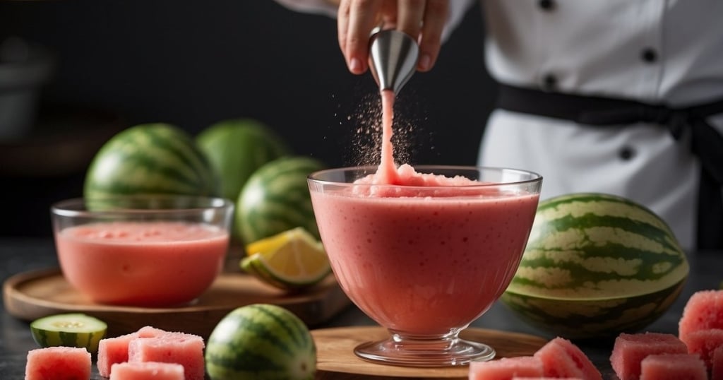 Finalisation de la Recette de Mousse de Pastèque