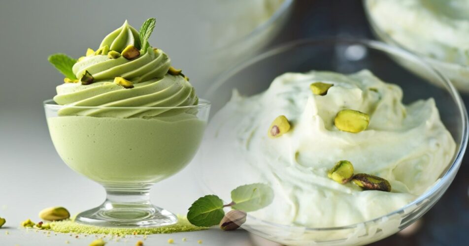 Receta de Mousse de Pistacho – Un Postre Rico, con Sabor Intenso y Cremoso Irresistible