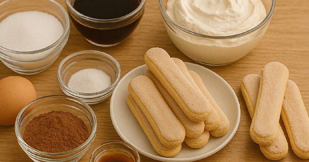 Ingredienser för Tiramisu Mousse Recept