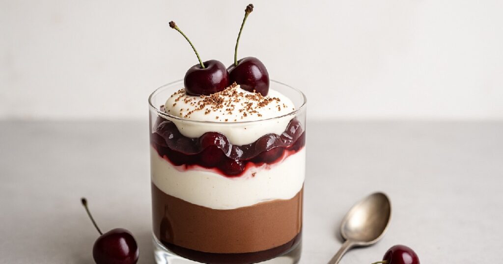 Serving and Presentation Ideas Black Forest Mousse