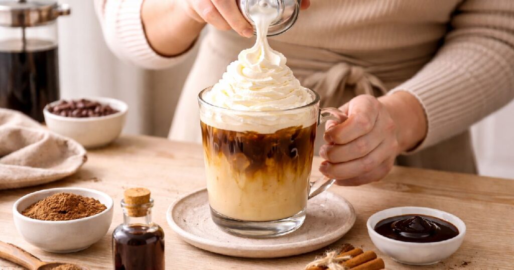 Method to Make a Mocha Eggnog Latte - FG