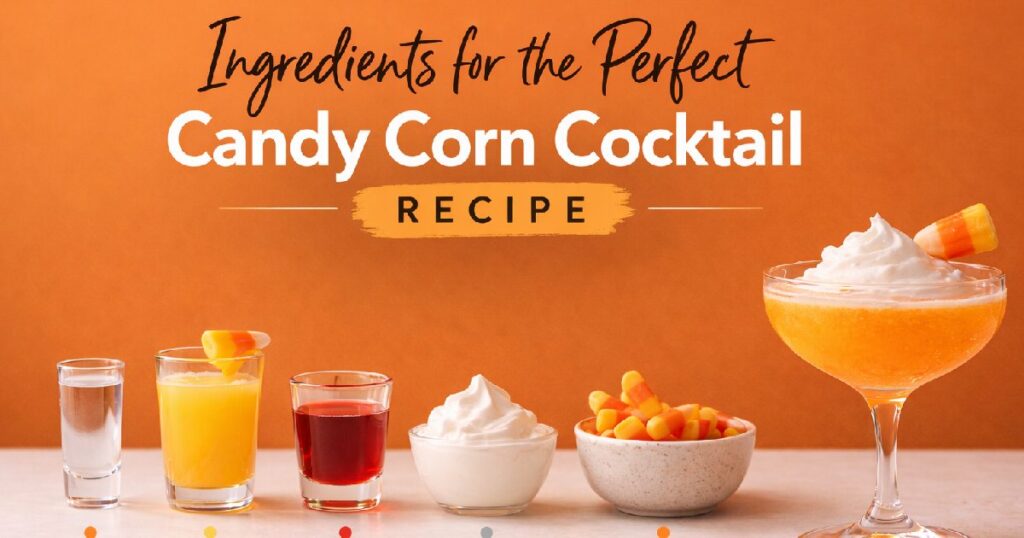 Ingredients for the Perfect Candy Corn Cocktail Recipe