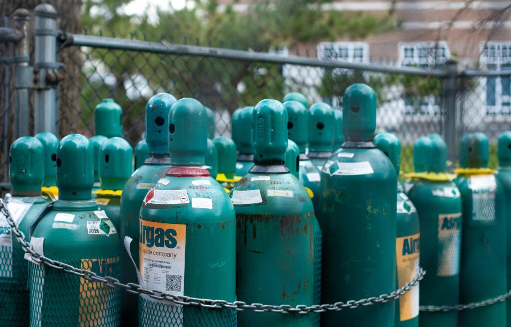 Types de bouteilles de gaz